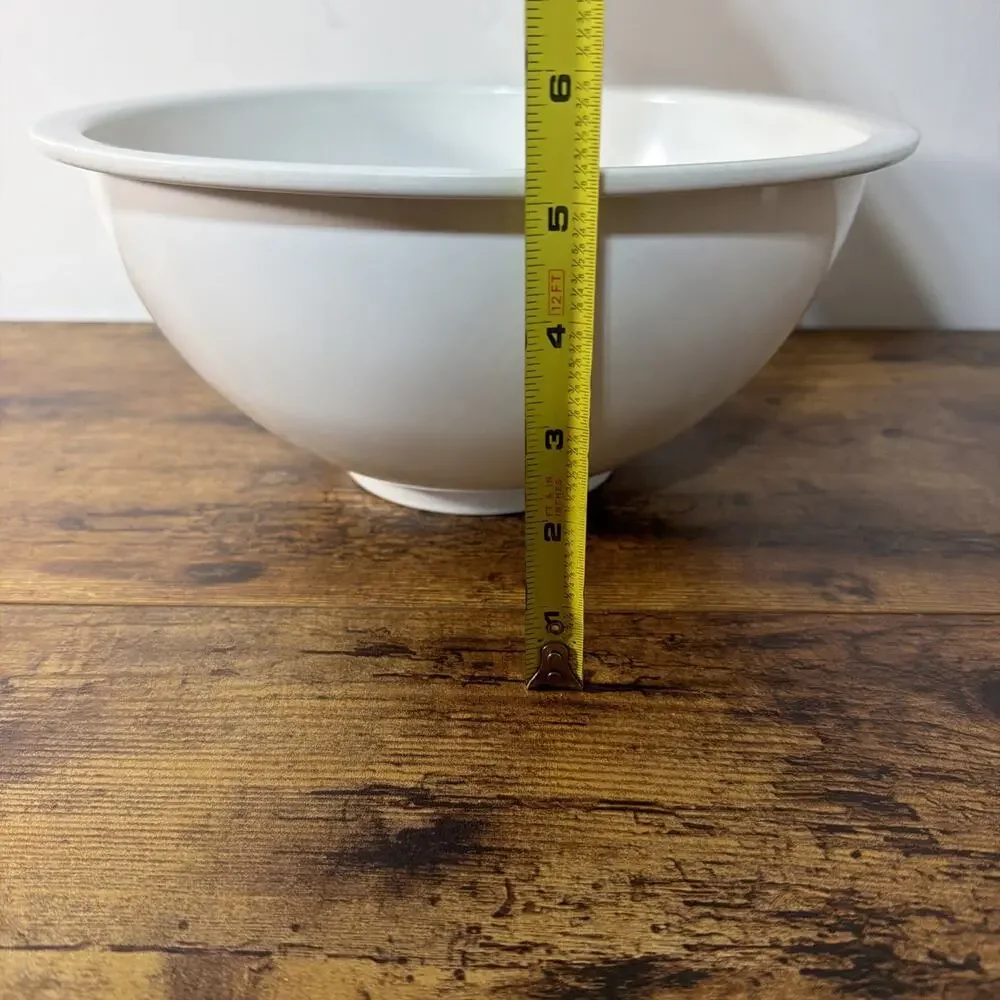 Vintage Texas Ware #125 White Melamine Mixing Bowl 11⅜” Dallas TX USA MCM